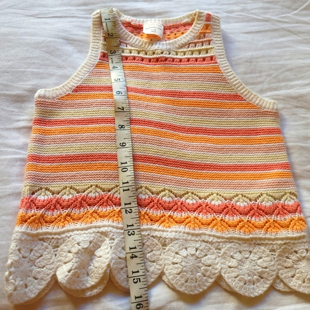 Abercrombie & Fitch Kids Striped Tank Top with Lace Hem - Picture 3 of 7